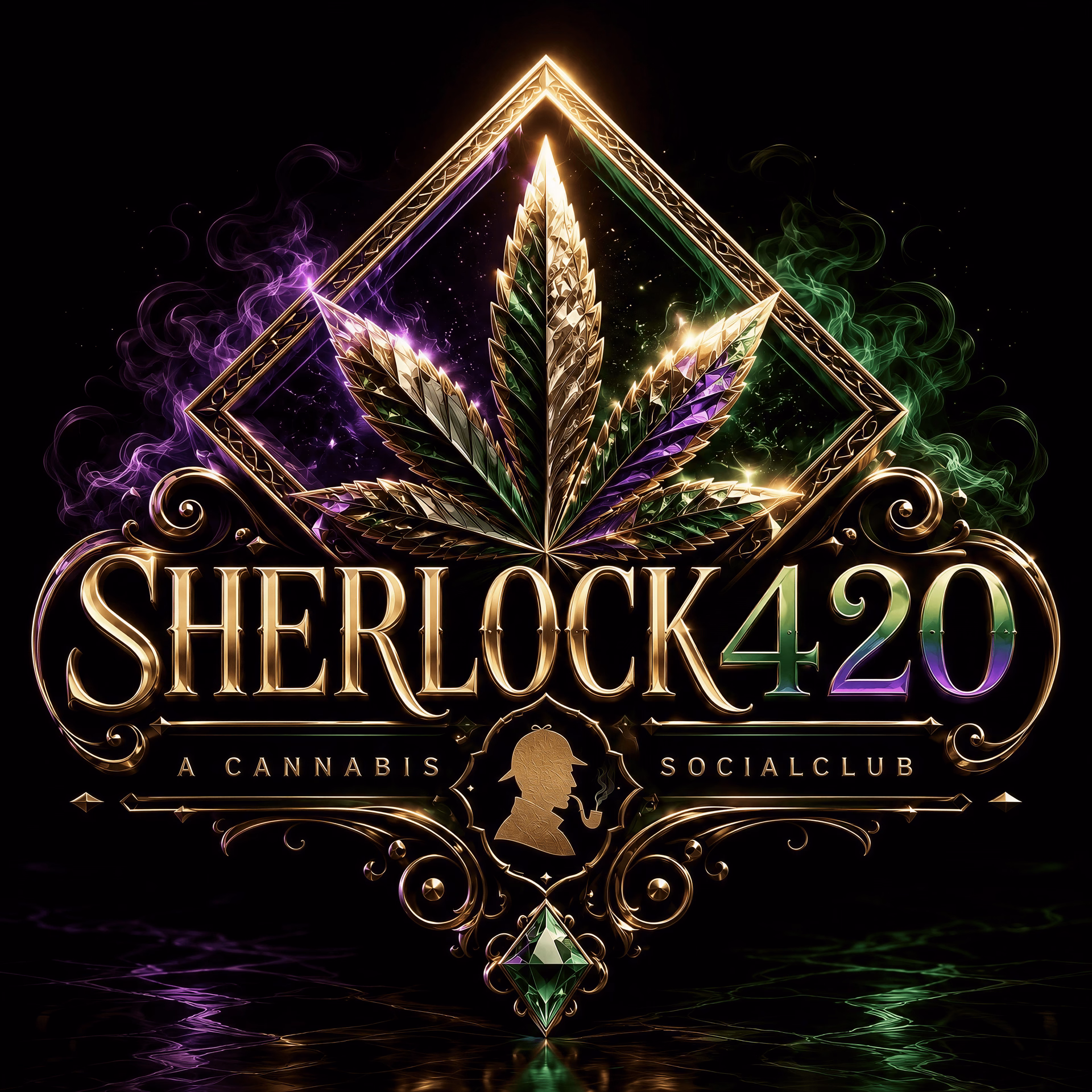 Cannabis Social Club Club Sherlock 420 logo